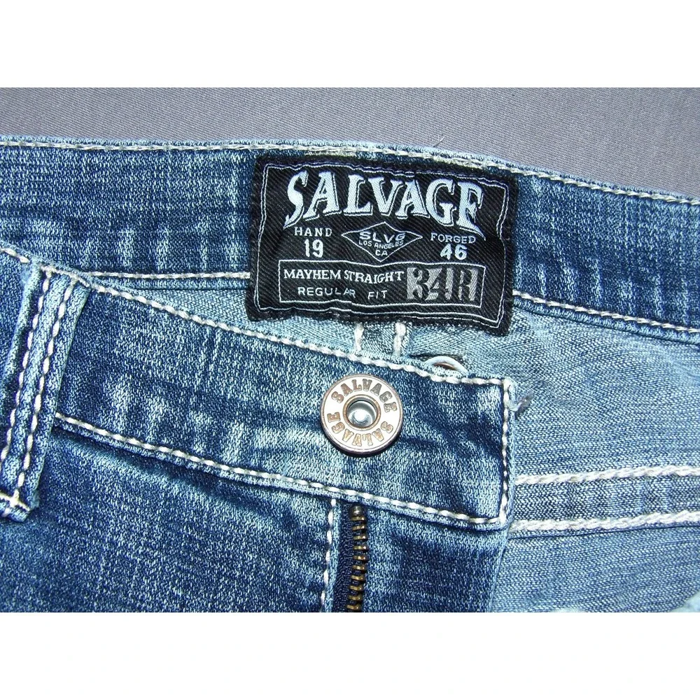 SALVAGE For BUCKLE Regular Fit MAYHEM Straight Leg Jeans Men's 34 X 32